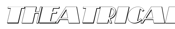 Theatrical font preview